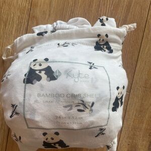 Kyte BABY Bamboo Crib Sheet with Panda Design